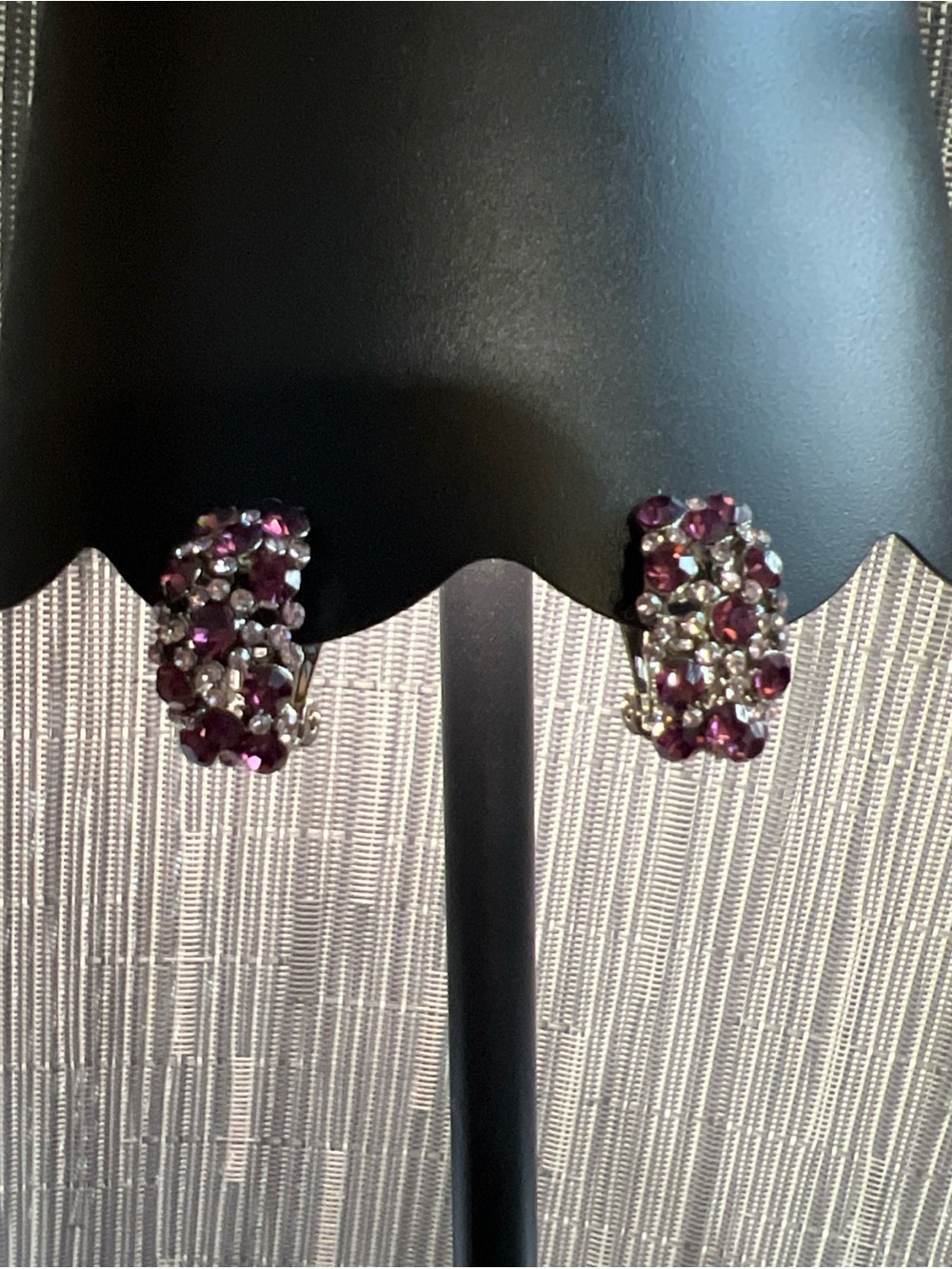 Crystal Clip Earrings